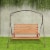 Woodlawn Patio Swing Frame with Steel Tubing and Powder Coated Finish, Bronze Perspective: top