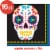 Creative Converting Day of the Dead Beverage Napkins Perspective: top