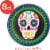 Creative Converting Day of the Dead Plates Perspective: top
