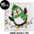 Hoffmaster Christmas Penguin Napkins Perspective: top