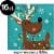 Hoffmaster Reindeer Christmas Napkins Perspective: top