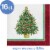 Creative Converting Classic Christmas Tree Lunch Napkins Perspective: top