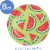 Party Creations Summer Outdoor Paper Dessert Plates - Watermelon Stripes Perspective: top