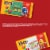 M&M'S Peanut Chocolate Christmas Candy Share Size Pack Perspective: top