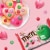 M&M'S White Chocolate Strawberry Shake Valentines Day Candy Bag Perspective: top