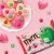 M&M'S White Chocolate Strawberry Shake Valentines Day Candy Bag Perspective: top