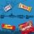 Skittles Twix Starburst 3 Musketeers Halloween Candy Variety Bulk Bag Perspective: top