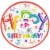 Kroger® Entertainment Essentials Balloon Animal Paper Plates - 8 Pack Perspective: top