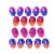 Holiday Home Ombre Metallic Fill Eggs Perspective: top