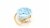 Holiday Home Blue Print Lined Basket Perspective: top