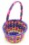 Holiday Home Confetti Band Basket - Purple Perspective: top
