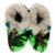 Holiday Home Sequin Slippers - Red/Green Perspective: top