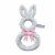 Holiday Home Easter Bunny Wreath - White Perspective: top