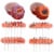 Holiday Home Halloween Pumpkin Cups and Picks Perspective: top