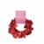 Holiday Home Wire Heart Garland - Red Perspective: top