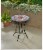 HD Designs Outdoors Red Floral Tile Bistro Table Perspective: top