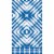 Kroger® Entertainment Essentials Shiborhi Diamond Guest Napkins - Blue Perspective: top