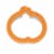 Holiday Home™ Comfort Grip Orange Pumpkin Cookie Cutter Perspective: top
