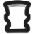 Holiday Home® Comfort Grip Frankenstien Cookie Cutter Perspective: top