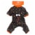 Holiday Home Bone Tricks for Treats Medium Pet Pajamas Perspective: top