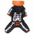 Holiday Home Medium Skeleton Hoodie Pet Costume - Black/White Perspective: top
