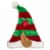 Holiday Home Striped Elf Hat - Green/Red Perspective: top
