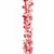 Holiday Home Tinsel Garland - Red/White Perspective: top