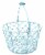 HD Designs Paper Wrapped Wire Basket - Blue Perspective: top