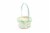 Holiday Home Rubbed Bamboo Easter Basket - Green Perspective: top