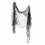 Holiday Home Gauze Decor Cloth - Black Perspective: top