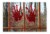 Holiday Home 3D Bloody Hands Window Cling Decor - Red Perspective: top