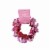 Holiday Home Wire Heart Garland - Red / Pink Perspective: top