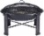 HD Designs Outdoors Round Steel Fire Pit - Black Perspective: top