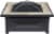 HD Designs Outdoors Square Fire Pit Table - Black/Gray Perspective: top