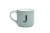 Holiday Home Green Monogram Mug - White Perspective: top