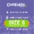 Comforts™ Day or Night Diapers Size 6 (35+ lbs) Perspective: top