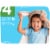 Comforts™ Day or Night Diapers Size 4 (22-37 lbs) Perspective: top