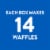 Krusteaz® Belgian Waffle Mix Perspective: top