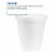 Dart Disposable Insulated Drinking Cup White Styrofoam 6 oz. 25 Ct 6J6 Perspective: top