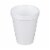 Dart Disposable Drinking Cup White Styrofoam 10 oz. 1000 Ct 10J10 Perspective: top