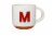 Clayart Clay Letter Monogram Mug Perspective: top