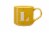 Clay Art Monogram Mug - Yellow Perspective: top
