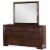 Riverside Furniture Riata Mirror in Warm Walnut Perspective: top