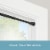 Kenney Rogers Deco Tension Curtain Rod - Black Perspective: top