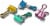 Officemate Easy Grip Binder Clips - Assorted - 12 Pack Perspective: top