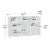 Sauder Adept Storage Credenza - White Perspective: top