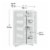 Sauder Harbor View Storage Cabinet in Antiqued White Perspective: top