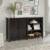 Sauder County Line ® Storage Console TV Stand in Estate Black Perspective: top
