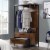 Sauder Nova Loft ® Open Wardrobe with Drawers in Grand Walnut Perspective: top