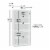 Sauder Select Collection 5-Shelf Washington Cherry Bookcase Perspective: top